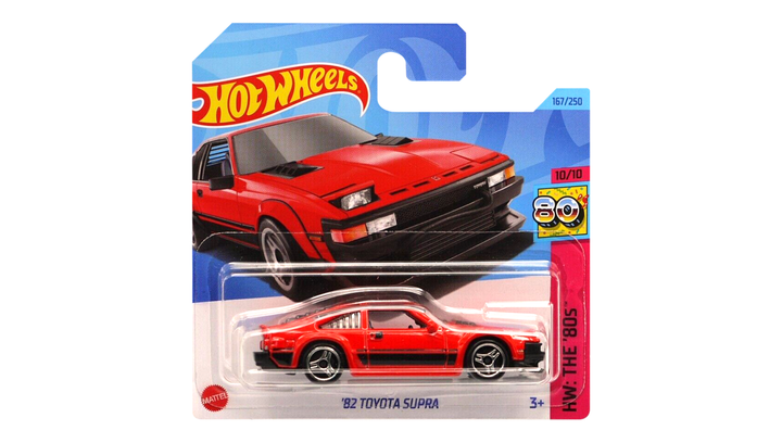 Машинка Базова Hot Wheels '82 Toyota Supra The `80S 1:64 HKG87 Red