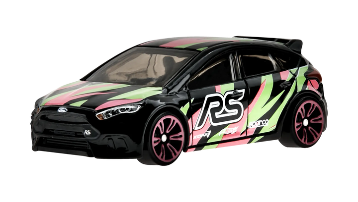 Тематическая Машинка Hot Wheels Ford Focus RS Neon Speeders 1:64