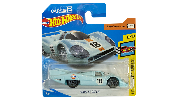 Машинка Базовая Hot Wheels Porsche 917 LH Gulf Project Cars 2