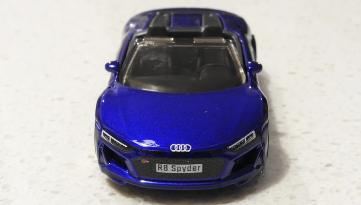 Машинка Базовая Hot Wheels 2019 Audi R8 Spyder Exotics 1:64 GRY87 Blue - изображение 6