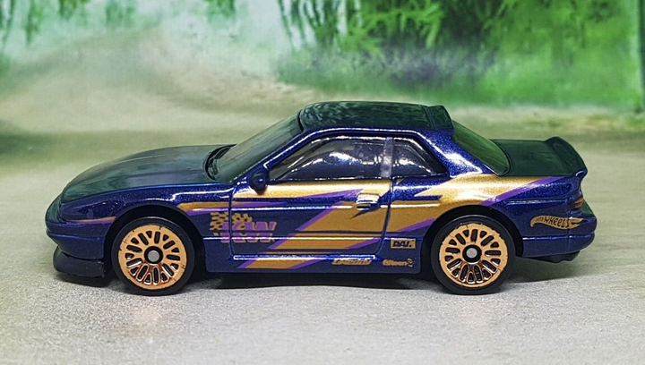 Машинка Базовая Hot Wheels Nissan Silvia (S13) Speed Graphics 1:64 GHF03 Dark Blue - изображение 5