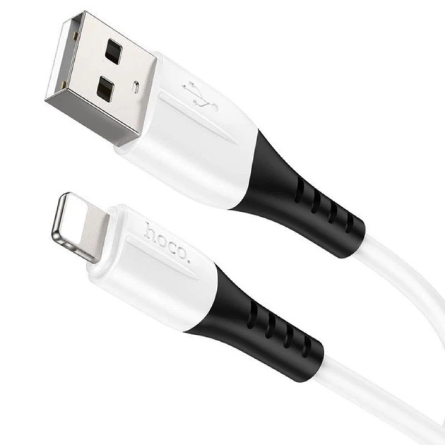 Кабель Hoco X82 USB – Lightning 2.4 А 1 м білий - Фото 4 Кабель Hoco X82 USB – Lightning 2.4 А 1 м білий - изображение 4