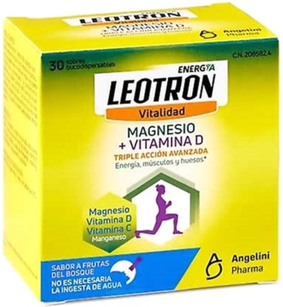 Kompleks witamin i minerałów Leotron Magnesium+Vitamin D 30 szt (8470002085824) - obraz 1