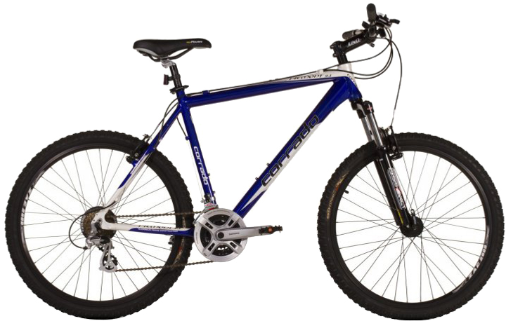 Акція на Велосипед CORRADO Piemont VB 26" 21" 2019 Біло-синій (0306-С-21) від Rozetka