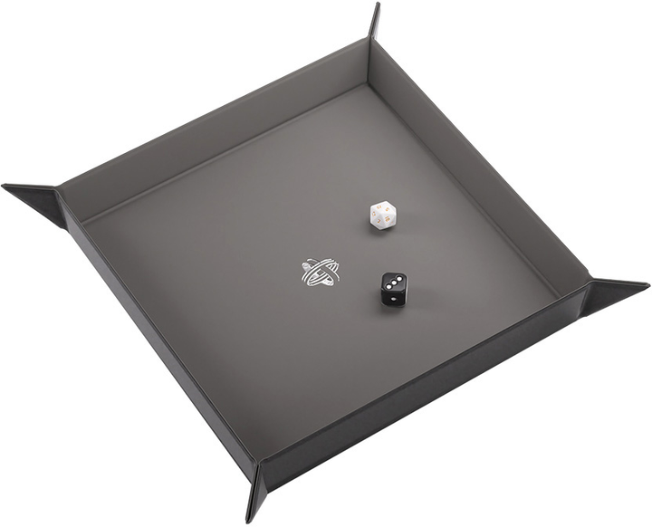 Килимок для гри в кості Gamegenic Magnetic Dice Tray Square Black / Gray (4251715411032) - зображення 1