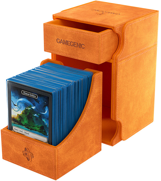 Pudełko na karty Gamegenic Watchtower 100+ XL Convertible 10 x 9.6 x 14.5 cm Orange (4251715412985) - obraz 1
