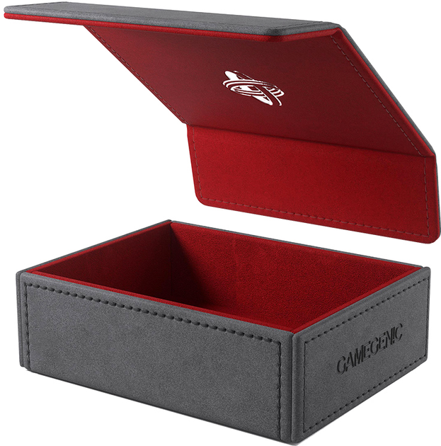 Pudełko na karty Gamegenic Token Keep 11.3 x 8.7 x 3.6 cm Gray / Red (4251715413302) - obraz 2