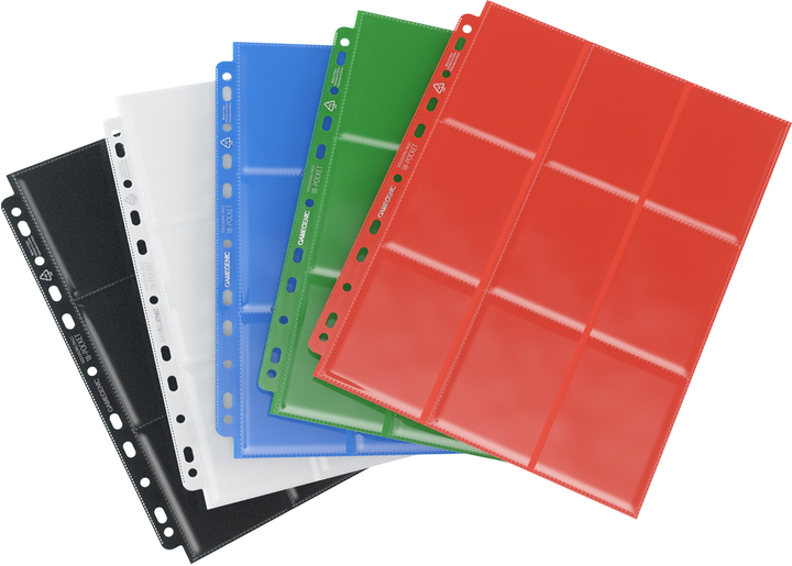 Папки-палітурки Gamegenic 18-Pocket Pages Sideloading Red 50 шт (4251715403358) - зображення 3