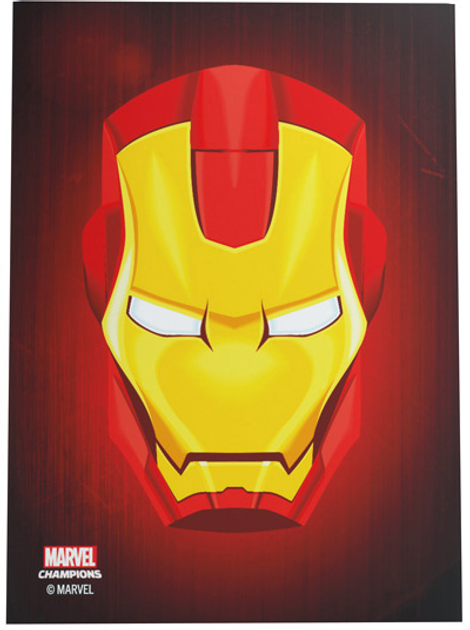 Карткові сорочки Gamegenic Marvel Champions Art Sleeves 66 x 91 мм Iron Man 50 + 1 шт (4251715409565) - зображення 1