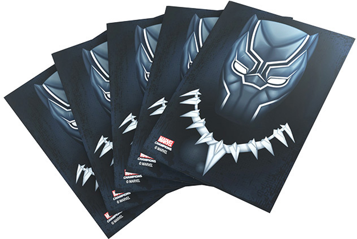 Koszulki na karty Gamegenic Marvel Champions Art Sleeves 66 x 91 mm Black Panther 50 + 1 szt (4251715409596) - obraz 2