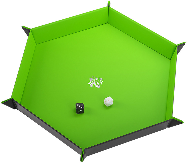Килимок для гри в кості Gamegenic Magnetic Dice Tray шестигранні Black / Green (4251715411179) - зображення 1