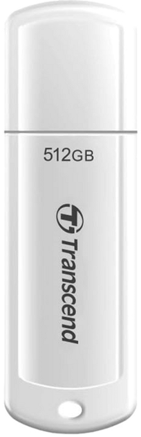 Pendrive Transcend 512GB USB 3.1 White (TS512GJF730) - obraz 1