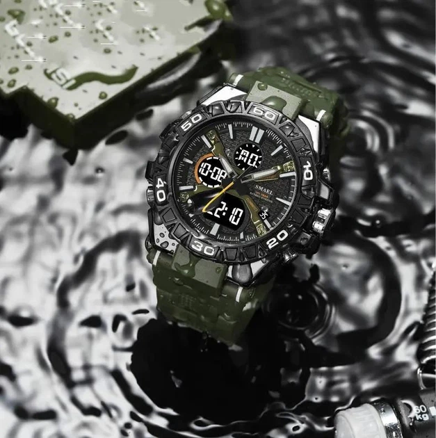 Тактические наручные часы SMAEL 8071 (олива) – купить онлайн на