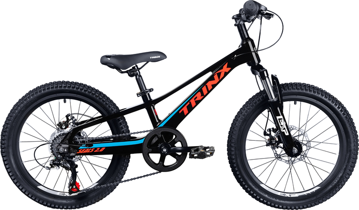 Акція на Велосипед Trinx Seals 2.0 20" Black-Red-Blue (SEALS2.0BRB) + Велосипедні шкарпетки в подарунок від Rozetka