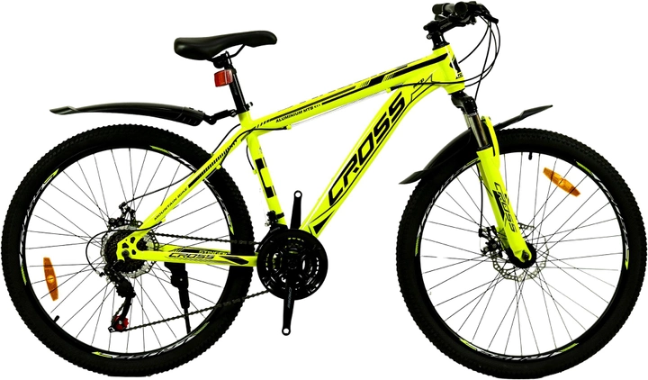 Акція на Велосипед Cross Stinger 26" Рама 17" 2022 Neon Yellow (26СTS-004312) + Базовий шар Down the Road Classics у подарунок від Rozetka