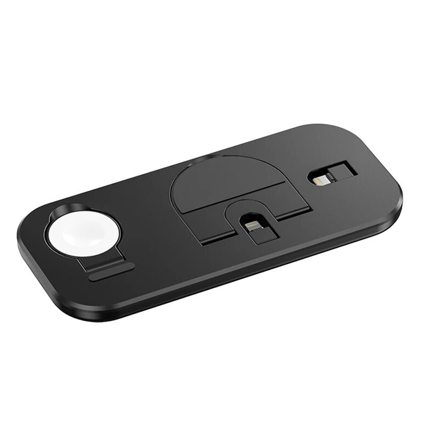 3в1 складная станция быстрой зарядки для iPhone, Apple Watch и AirPods, док-станция Apple для быстрой зарядки - Фото 2 3в1 складная станция быстрой зарядки для iPhone, Apple Watch и AirPods, док-станция Apple для быстрой зарядки - изображение 2