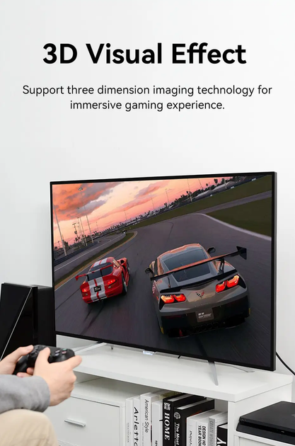 Кабель HDMI Vention HDMI to HDMI 2.0 4K@60Hz 18 Гбіт/с HDR 3D Ultra HD Dolby True HD 2 м Black (ALHSH) - зображення 7