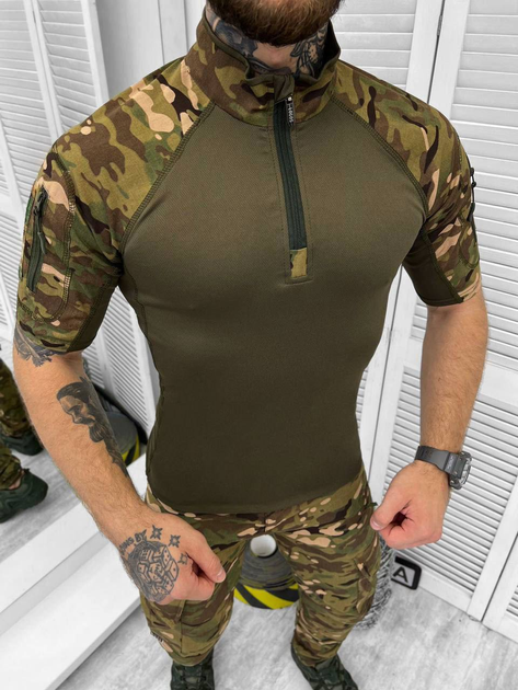 Убакс Тактична сорочка з коротким рукавом LOGOS, мультикам темний розмір 3XL - зображення 1