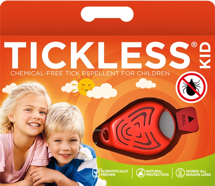 Odstraszacz kleszczy dla dzieci TickLess Kid PRO 107OR Orange (5999566450679) - obraz 1