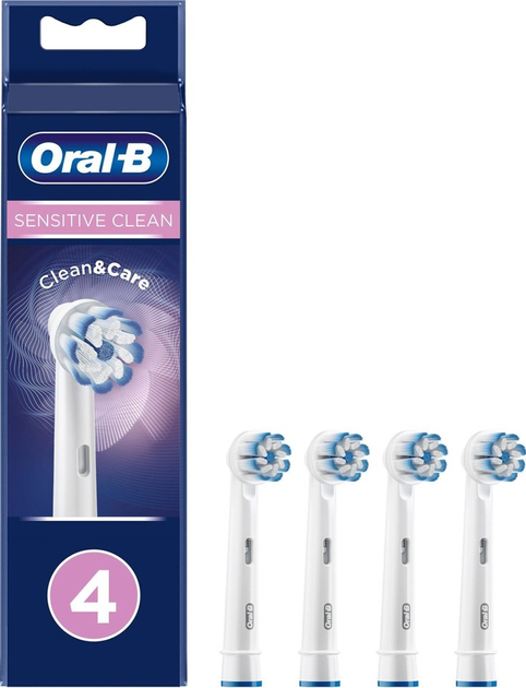 Насадки до зубної щітки Oral-B Sensitive Clean & Care 4 шт. (4210201325550) - зображення 1