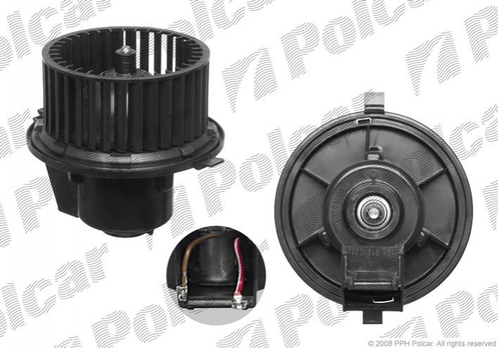 Вентилятор пічки Polcar 9534NU1 Volkswagen Jetta, Golf; Seat Toledo 191819021, 191959101 - зображення 1