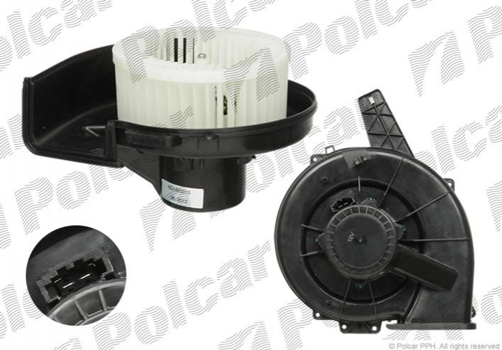 Вентилятор печки Polcar 6913NU2 Audi A2; Seat Ibiza, Cordoba; Volkswagen Polo; Skoda Fabia, Roomster 6Q1820015H, 6Q1820015G, 6Q1820015E - изображение 1