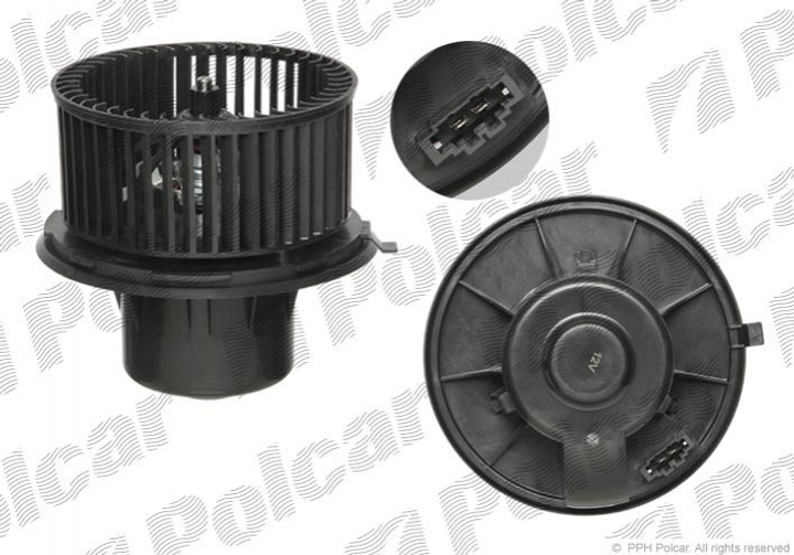 Вентилятор пічки Polcar 9550NU3 Volkswagen Sharan; Ford Galaxy 1038587, 1101897, 1109798 - зображення 1