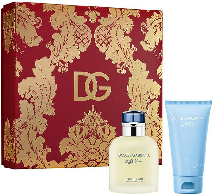 Zestaw damski Dolce&Gabbana Light Blue Woda toaletowa 75 ml + Krem do ciała 50 ml (8057971187461) - obraz 1