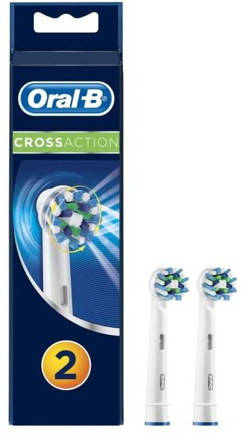 Насадки для електричної зубної щітки Oral-B Pro Cross Action Black Refill 2 шт (0000090441011) - зображення 1