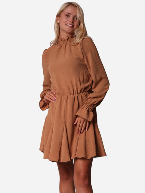 Sukienka krótka jesienna damska Ax Paris DA1645 XL Camel (5063259013196) - obraz 1