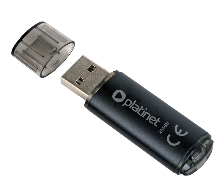 Флеш пам'ять Platinet 256GB USB 2.0 X-Depo Black (PMFE256) - зображення 1