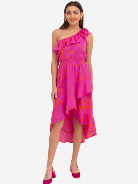 Sukienka midi letnia damska Ax Paris DA1722 M Różowa (5063259044329) - obraz 1