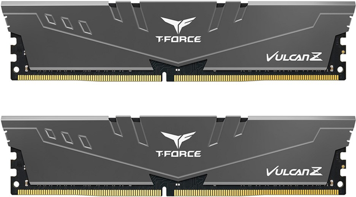 Pamięć Team Group DDR4-3200 16384MB PC4-25600 (Kit of 2x8192) T-Force Vulcan Z Grey (TLZGD416G3200HC16FDC01) - obraz 1