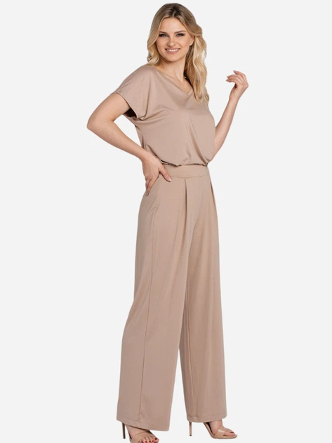 Spodnie dzwony damskie Kalite Look Torre 265 L-XL Beżowe (5903999316761) - obraz 4