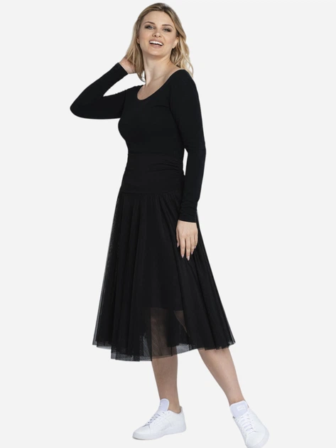 Spódnica tiulowa damska plisowana Kalite Look Tiulove 150 L Czarna (5903999316952) - obraz 5