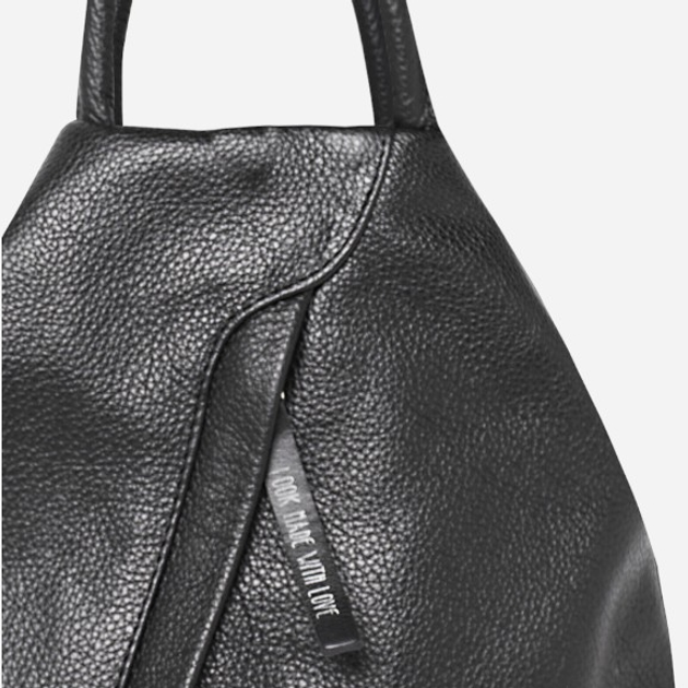 Plecak damski skórzany Kalite Look Trio 593 Czarny (5903999314026) - obraz 4