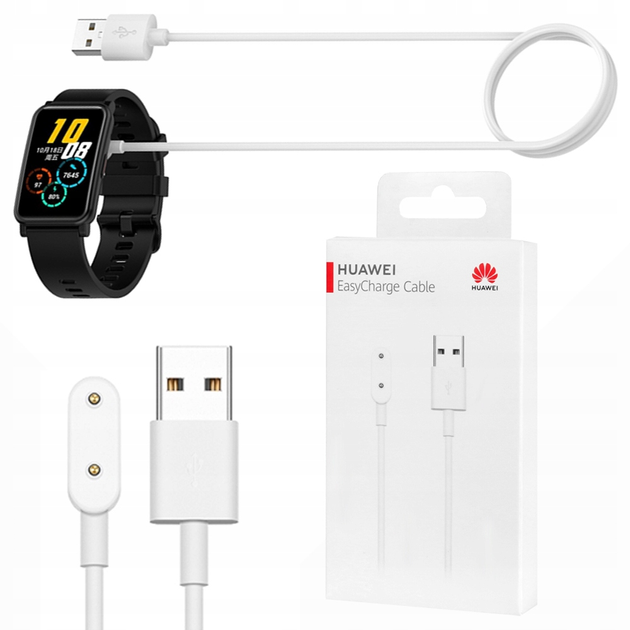 Kabel Huawei USB-A - Magnetic do Watch FIT White (55033748) - obraz 2