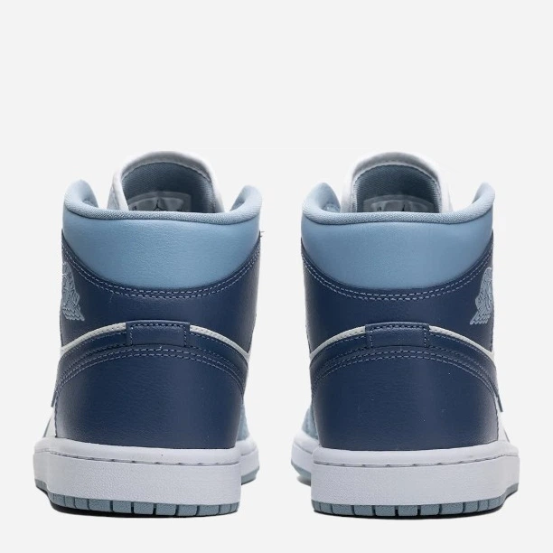 Женские кроссовки для баскетбола Jordan Air Jordan 1 Mid BQ6472-140 37.5 Белый/Светло-синий (196975668014) - изображение 3