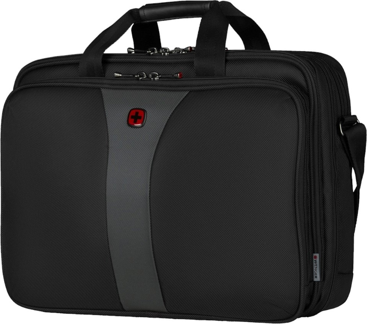 Сумка Wenger Legacy Triple Gusset Brief 17" Black/Gray (WRT_600655) - зображення 3