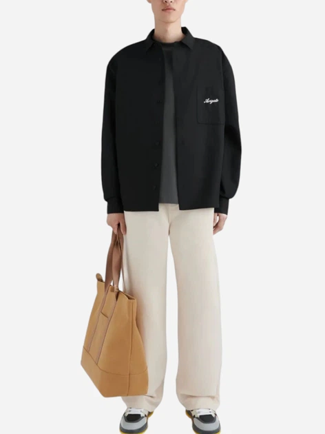 Сорочка чоловіча оверсайз чоловіча AXEL ARIGATO AXELA0878002 L Чорна (7333370135120) - зображення 3