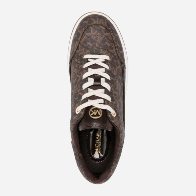 Sneakersy damskie na wysokiej platformie Michael Kors MKO43R4HYFS1B-200 41 Brązowe (197677111570) - obraz 4