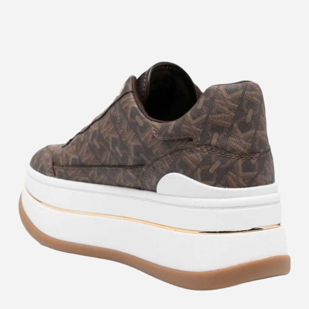 Sneakersy damskie na wysokiej platformie Michael Kors MKO43R4HYFS1B-200 36 Brązowe (197677111495) - obraz 3