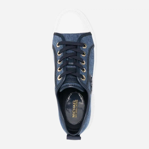 Trampki damskie materiałowe Michael Kors MKO43R4EYFS3D-465 41 Granatowe (197677098925) - Zdjęcie 4 Trampki damskie materiałowe Michael Kors MKO43R4EYFS3D-465 41 Granatowe (197677098925) - obraz 4