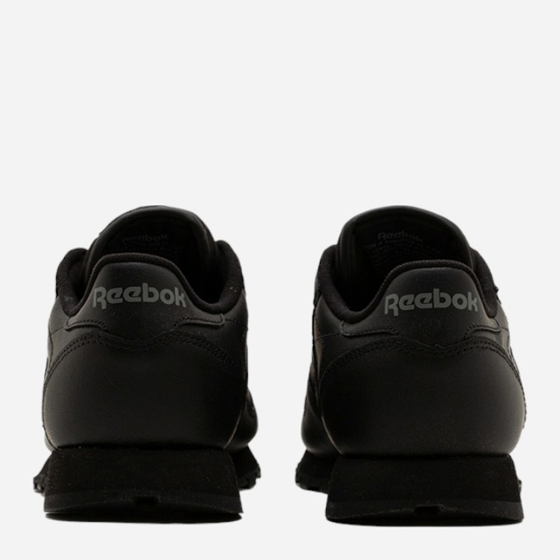 Дитячі шкіряні кросівки для хлопчика Reebok Classic Leather 2267 34.5 Чорні (889131553506) - зображення 4