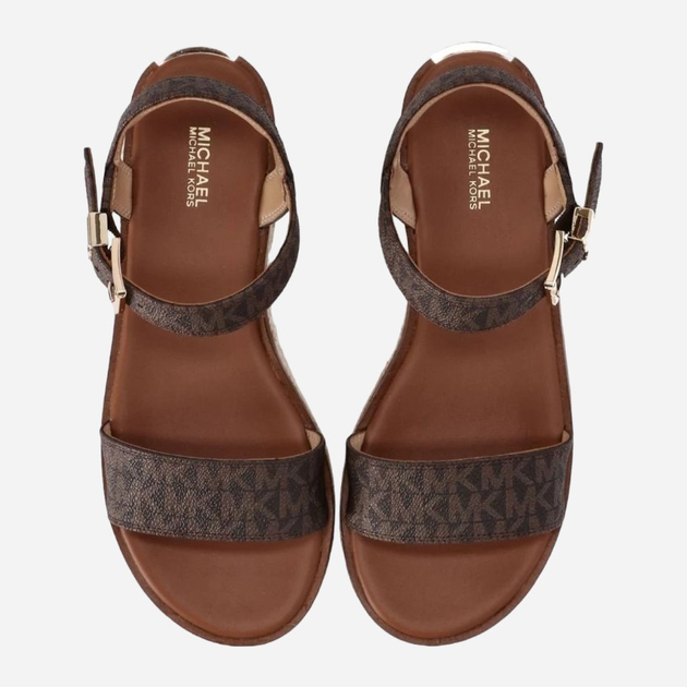 Sandały damskie skórzane Michael Kors MKO40S2RIFPAB-200 39 Brązowe (197677637544) - obraz 4