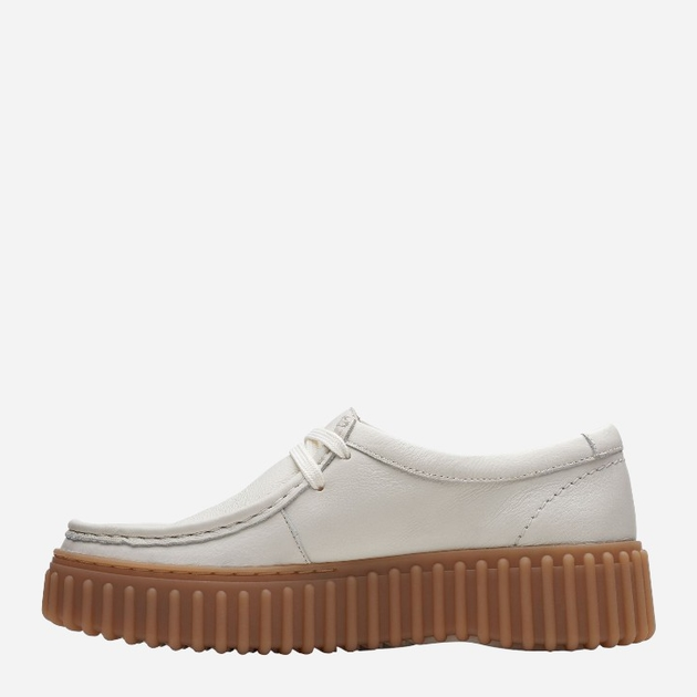 Жіночі мокасини зі шкіри Clarks CLA26172085 40 Світло-бежеві (5063090038501) - зображення 4