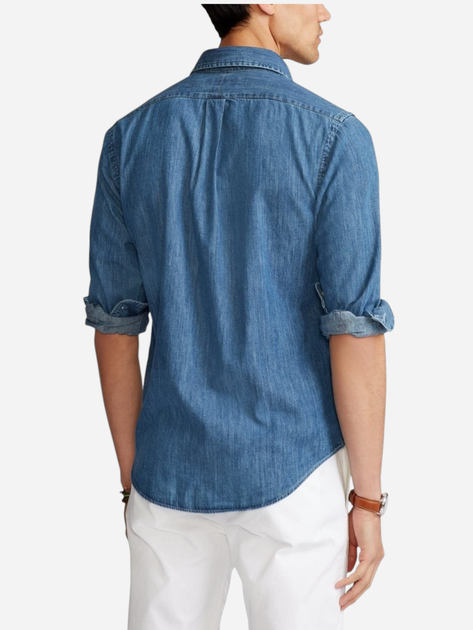 Koszula męska jeansowa Polo Ralph Lauren PRL710792043001 2XL Granatowa (3615739473635) - obraz 2