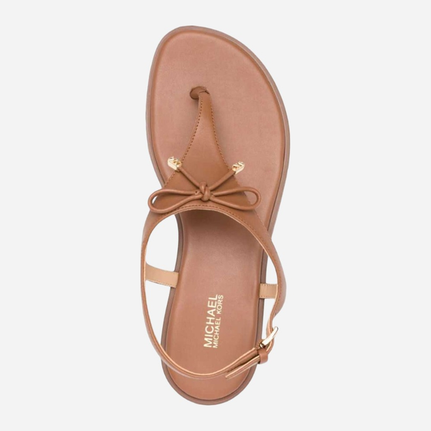 Sandały damskie japonki Michael Kors MKO40R4NRFA1L-230 42.5 Brązowe (197677058271) - obraz 4