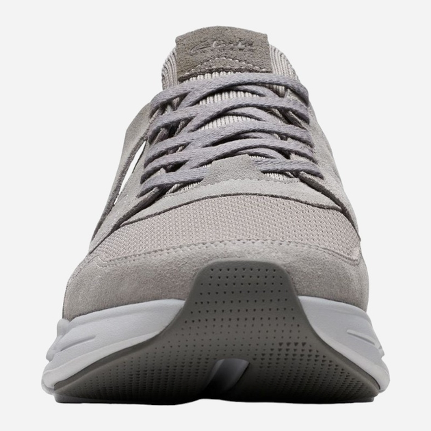 Sneakersy męskie skórzane Clarks CLA26173540 46 Szare (5063090416897) - obraz 4