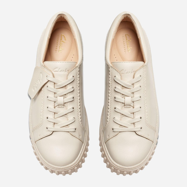 Sneakersy damskie na platformie Clarks CLA26176437 39.5 Beżowe (5063090855207) - obraz 5
